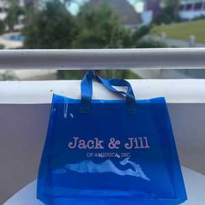 Sac fourre-tout transparent Jack and Jill en PVC, pour le shopping, la plage, les voyages, réutilisable, logo personnalisé, fournisseur en gros - Product Image 3