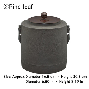 กาน้ำชาคุณภาพเยี่ยม งานฝีมือเหล็กดัดแบบคลาสสิก รูปทรงกระบอก สำหรับพิธีชงชา ฟุโรกะมะ - Product Image 3