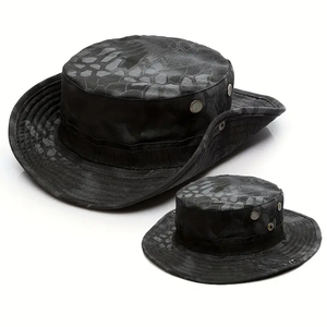 Sombrero de Pesca y Senderismo con Estampado de Camuflaje Personalizado, Ala Ancha, Protección Solar UPF50+, Transpirable - Product Image 1