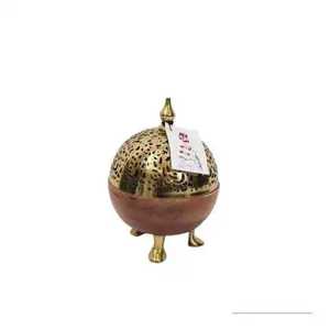 Ensemble brûleur d'encens en bois avec pot en verre, pince métallique, plateau ovale, support de bakhoor arabe, diffuseur d'arômes de table et ensemble de rangement - Product Image 3