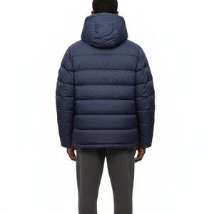 Chaqueta Bomber de Invierno para Hombre OEM de Alta Calidad, con Cuello Alto, Capucha, Impermeable, Transpirable, Acolchada, Larga - Product Image 6