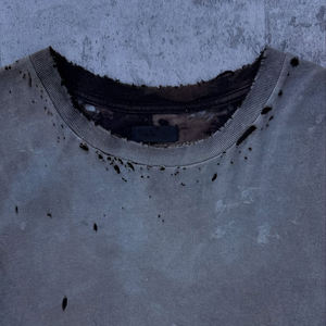 Camisetas 2026 con efecto acid wash, personalizadas, de alta calidad, estilo vintage, de algodón negro, con lavado ácido, gruesas, con gráficos, extragrandes - Product Image 3