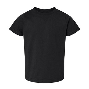 T-shirt personnalisé pour homme, noir, manches courtes, col rond, 100% coton jersey, coupe classique, couleur unie, design simple - Product Image 1