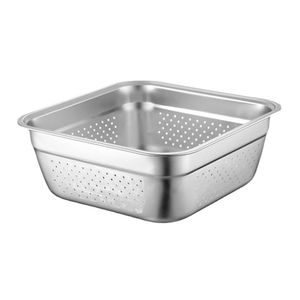 Fine Hole Stainless Steel <b>Colander</b> For Rinsing Berries Rice Vegetables And Delicate Food Straining Tasks - Product Image 6