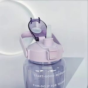 Time Markers BPA-Free Leak-Proof <b>Plastic</b> Shaker for Fitness Gym Daily Hydration Eco-Friendly - Product Image 6