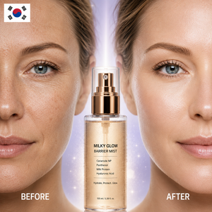 Milky Glow Barrier <b>Mist</b> Ceramide Hydrating Facial Spray Moisturizing Dewy Skin Care Fine <b>Mist</b> Korean Beauty - Product Image 1