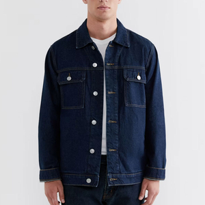 Vestes pour hommes grande taille respirantes en provenance du Pakistan, nouveau prix de gros personnalisé, deux poches, vestes en jean streetwear - Product Image 1