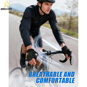 Gants mi-doigts avec absorption des chocs, antidérapants pour le cyclisme, la gym, l'entraînement, la musculation, les activités de plein air, le VTT, la moto tout-terrain, l'équitation - Product Image 2