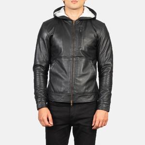 Veste en cuir pour homme en gros, en cuir de vachette véritable, personnalisable OEM, avec logo, qualité supérieure, pour l'hiver, style motard - Product Image 3