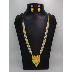 Joyería Antigua India chapada en oro de moda latón puro indio nupcial boda desgaste joyería conjunto de collar de alta calidad - Product Image 5