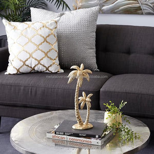 Candelabros de Color personalizados modernos de Metal con diseño de palmera, candelabro de Decoración de mesa de alta calidad para hoteles de interior - Product Image 2