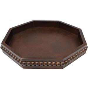 Plateau de service décoratif en bois avec finition premium pour le petit-déjeuner, le thé, le café et la décoration de la maison et de la cuisine - Product Image 3