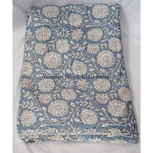 ผ้าฝ้ายแท้ 100% พิมพ์ลายบล็อก เป็นมิตรกับสิ่งแวดล้อม ระบายอากาศได้ดี แห้งเร็ว น้ำหนักเบา ผ้าทอลายไขว้ จากรัฐราชสถาน สำหรับเสื้อผ้าสตรีและเด็กผู้หญิง - Product Image 6