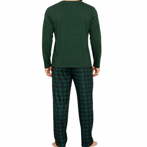 Pyjama personnalisé pour homme, manches longues, ensemble de vêtements de nuit confortables, tissu doux, vêtements décontractés d'automne avec poches, vêtements doux - Product Image 2
