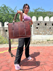 Nouveau véritable fait à la main usiné aztèque en cuir sacs fourre-tout femmes élégant sac à provisions élégant Style Vintage parfait accessoire sacs en cuir - Product Image 5