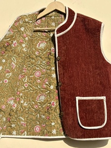 Suzani <b>Velvet</b> Vest Embroidered Turkish Waistcoat Boho Sleeveless <b>Jacket</b> Cropped Winter Unisex Handmade Coat Cotton Breathable - Product Image 3
