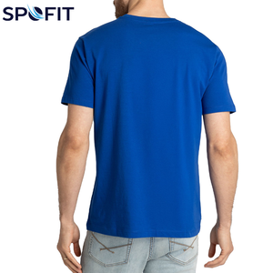 T-shirts décontractés pour hommes, tendance et en gros, t-shirts épais personnalisables avec logo, streetwear, t-shirts à col en V pour hommes - Product Image 2