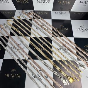 Collar de Cadena Cubana Vintage Unisex, Chapado en Oro, con Diamante Cultivado en Laboratorio Certificado por IGI, Plata S925, Moissanita VVS Personalizada, Corte Brillante - Product Image 6