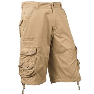 Men's Trail <b>Cargo</b> <b>Shorts</b> with Breathable Mesh Panels Multiple Compartments <b>Long</b> Fit Lightweight Solid 100% Cotton Quick Dry - Product Image 3