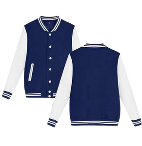 เสื้อแจ็คเก็ตเบสบอลแบบ Varsity สำหรับผู้ชายและผู้หญิงจาก SBEA IMPEX แจ็คเก็ต Letterman สไตล์ลำลอง แจ็คเก็ตกันลมน้ำหนักเบาสำหรับฤดูหนาว ผ้าแคนวาสบุด้วยผ้าฝ้าย - Product Image 1