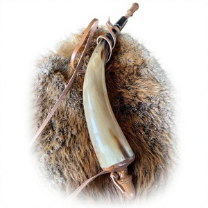 Mug en corne de vache Viking de haute qualité, compatible lave-vaisselle, style américain, forme personnalisée, Noël, écologique, couvercle en bambou - Product Image 1