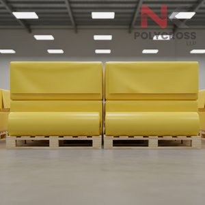 Bâche de protection multicouche NK Polycross Export en PE avec revêtement PVC, imperméable et ignifuge, 150 g/m², pour marchandises, applications marines et camions, export Inde - Product Image 3