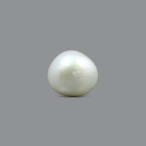 Loose Keshi Pearl 3.65 Carat Oval Cabochon Sky Blue Faceted Cut Gemstone for Fine Jewelry - Product Image 1