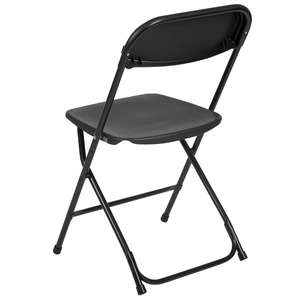 Silla Plegable de Resina Blanca Resistente con Estructura de Acero Inoxidable – Asiento para Exteriores, Jardín, Eventos y Camping - Product Image 6