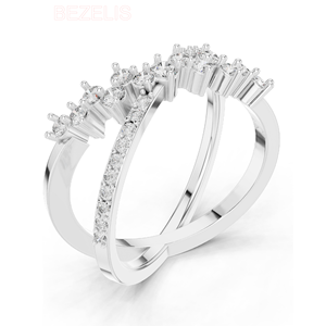 Anillo Minimalista con Diamante Cultivado en Laboratorio, Diseño Delicado y Elegante para Uso Diario, Estilo Moderno y Chic, Joyería para Mujer - Product Image 3
