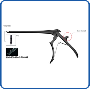 คีมตัดกระดูกเคลือบไทเทเนียมสีดำแบบไม่ติดสิ่งสกปรก ยี่ห้อ Kerrison รุ่น Laminectomy Rongeurs Manual STANDARD Ejector ทำจากสแตนเลสสตีล สามารถนึ่งฆ่าเชื้อได้ - Product Image 1