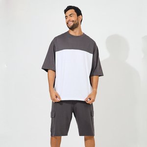 Conjunto Deportivo Masculino de Verano, 2 Piezas, Camiseta de Manga Corta y Pantalones Cortos, Conjunto Casual Elegante de Verano - Product Image 3