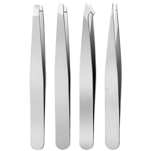 Wholesale Eyebrow Tweezers Set Professional Stainless Steel Tweezers for Women & <b>Men</b>, Ingrown <b>Hair</b> Removal Tweezers OEM - Product Image 6