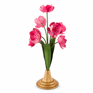 Antiqued Gold Metal Flower Candlestick Decorative <b>Candle</b> Holder Floral Design Table Centerpiece Home Decor - Product Image 1