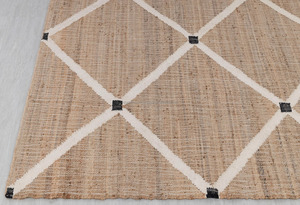 Handloom Jute And Cotton Blend <b>Rug</b> With Tribal Kilim Geometric Motif Exporter India Wholesale Foldable <b>Rugs</b> Runner - Product Image 5