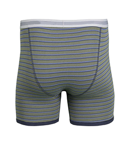 Men Navy Blue <b>Boxer</b> Briefs Mid Rise Knitted 100% Cotton Breathable Anti-Bacterial Solid Color Underwear Daily Wear <b>Custom</b> Logo - Product Image 4