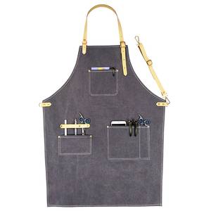 Chaleco de Lona para Bartender de Primera Calidad, con Logotipo Bordado Personalizado, Ropa Profesional para Trabajadores de Bar, Ajuste Ajustable para Mostrador de Hotel o Salón - Product Image 1