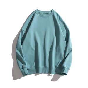 Oversized <b>Sweatshirt</b> Solid <b>Grey</b> 100% Cotton Knitted Pullover Casual Autumn Wear <b>Men</b> Regular Fit <b>sweatshirt</b> for <b>men</b> - Product Image 2