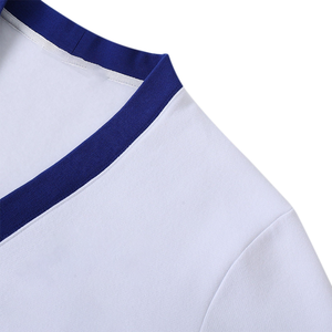 Cárdigan de Forro Polar Blanco con Cuello en V Personalizado de la Fraternidad Sigma para Compradores de Marca Privada, para Pedidos de Marca Personalizada con Soporte OEM al por Mayor - Product Image 4