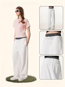 Nouveau 2026 Pantalon de jogging unisexe gris ample brodé personnalisé style Hip Hop, coupe oversize et jambe large, essentiel pour la gym et la course, pour hommes - Product Image 2