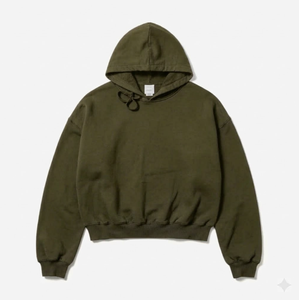 เสื้อฮู้ดโอเวอร์ไซส์แบบยูนิเซ็กซ์ สีแดงล้วน ผ้าฝ้าย 100% เนื้อหนา ใส่สบาย สไตล์ลำลอง พร้อมปลายแขนแบบริบ สำหรับฤดูใบไม้ร่วง เหมาะสำหรับผู้ชาย - Product Image 3