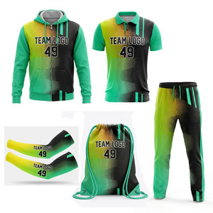 Conjunto Deportivo para E-Sports, Jersey Sublimado Personalizado, Sudadera con Capucha, Pantalones, Mangas para Brazos, Bolsa, Logotipo del Equipo, 49 Colores Degradados, Secado Rápido, Unisex, Adulto - Product Image 1