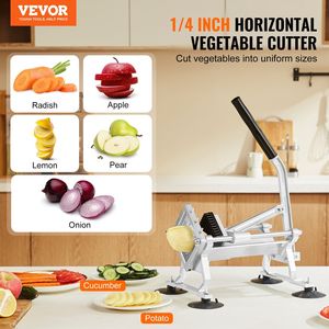 Affettatrice Manuale Commerciale per Verdure e Frutta in Acciaio Inox e Lega di Alluminio da 1/4 di Pollice - Product Image 2