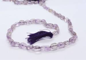 Cuentas Ovaladas Talladas de Amatista Rosa Natural de 6x8 MM, Cuentas de Gema Ovalada de Amatista Rosa, 3 Hilos de 13 Pulgadas, Amatista Rosa Natural - Product Image 6