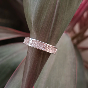 Bague en diamant pavé Namivaa Vms99 avec micro-incrustation, cadeau romantique pour femme, idéal pour mariage, anniversaire, fiançailles, soirée, bijou raffiné - Product Image 4