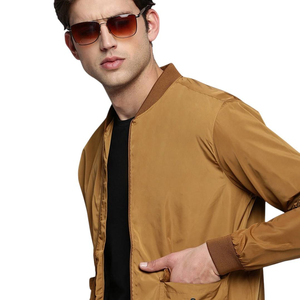 Custom <b>Men</b> Cargo Pocket Bomber <b>Jacket</b> Lightweight Streetwear <b>Flight</b> <b>Jacket</b> Casual Windproof Zip <b>Jacket</b> OEM Wholesale - Product Image 3