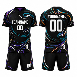 Uniforme de Fútbol Sublimado Personalizado al por Mayor OEM Unisex Pantalones Cortos Elásticos en Cuatro Direcciones Nombre del Jugador Impreso Ropa de Entrenamiento de Secado Rápido - Product Image 5