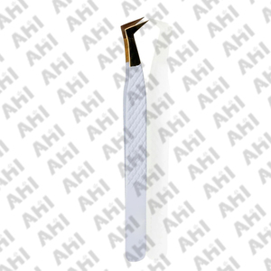 Pinzas Profesionales de Acero Inoxidable para Pestañas, Punta Serrada, para Extensión de Pestañas, Longitud 125-150 mm, Clásicas y Perfectas - Product Image 3