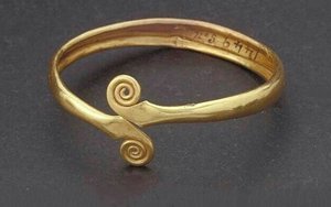 Handcrafted Ethnic Brass Choker Necklace Vintage Style <b>Adjustable</b> Open Torque Bangle Jewelry - Product Image 3