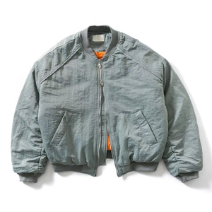 Chaqueta Bomber Americana Vintage Personalizada 2026, Corte Holgado, Cierre de Cremallera, Chaqueta Cortavientos para Hombre, Otoño-Invierno, OEM - Product Image 1