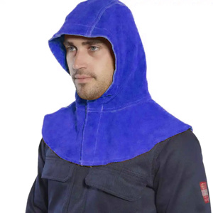 Industrial Safety Protective Split Cowhide Split Leather Welding Hood <b>Spark</b> Resistant Safety Working <b>Jacket</b> Comfortable Durable - Product Image 5